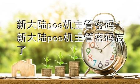 新大陆pos机主管密码-新大陆pos机主管密码忘了