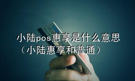 小陆pos惠享是什么意思（小陆惠享和普通）