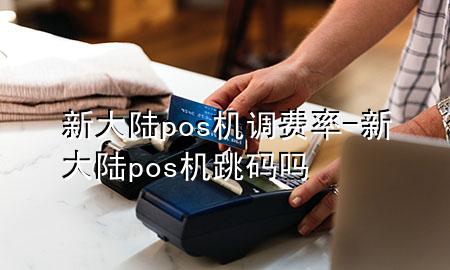 新大陆pos机调费率-新大陆pos机跳码吗