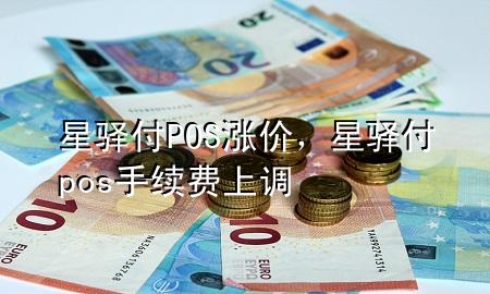 星驿付POS涨价，星驿付pos手续费上调