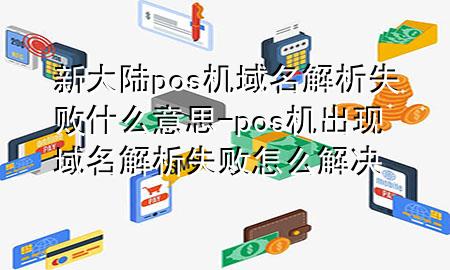 新大陆pos机域名解析失败什么意思-pos机出现域名解析失败怎么解决