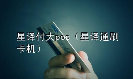 星译付大pos（星译通刷卡机）